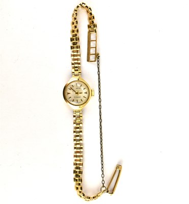 Lot 1192 - ERITE; a ladies' 9ct gold wristwatch, the...