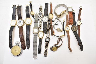 Lot 1222 - A quantity of dress and fashion watches and a...