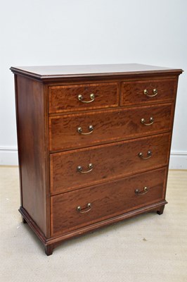 Lot 1210 - An Edwardian mahogany and satinwood...