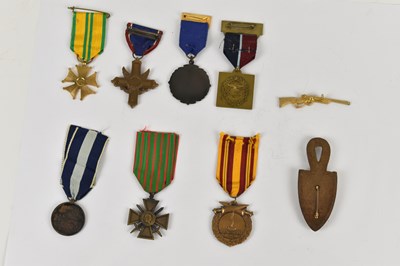 Lot 380 - A group of seven foreign medals including a...