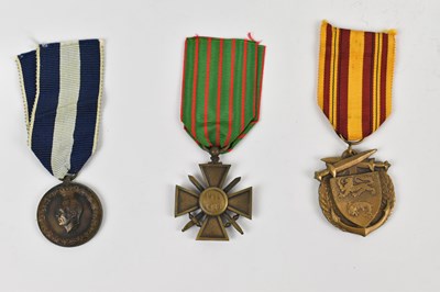 Lot 380 - A group of seven foreign medals including a...