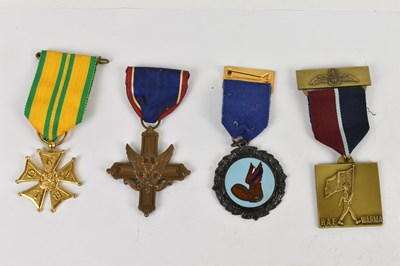 Lot 380 - A group of seven foreign medals including a...