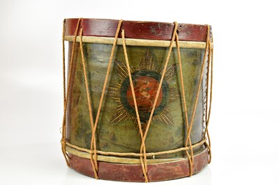 Lot 1242 - A 19th century regimental side drum for the...