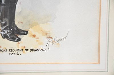 Lot 1691 - RICHARD SIMKIN (1850-1926), watercolour and...