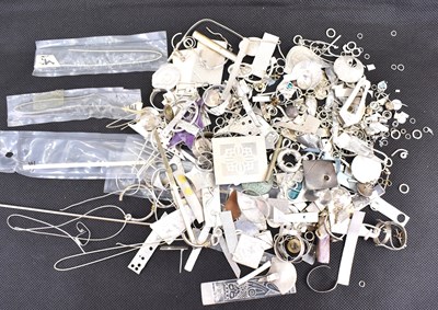 Lot 1125 - A quantity of silver-coloured metal and...