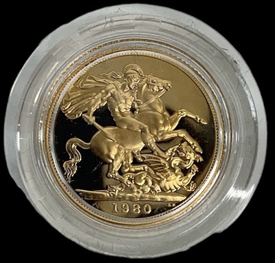 Lot 1422 - THE ROYAL MINT; a 1980 encapsulated proof full...