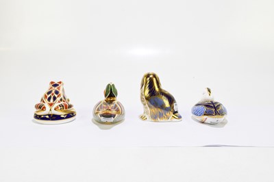 Lot 644 - ROYAL CROWN DERBY; four animal form...