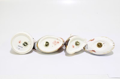 Lot 644 - ROYAL CROWN DERBY; four animal form...