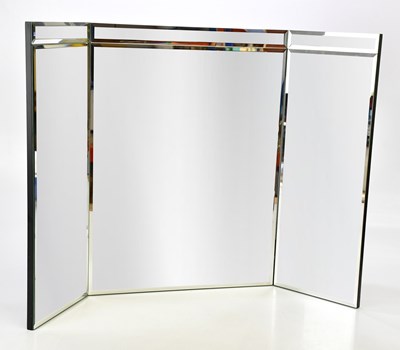 Lot 1037 - A modern triptych dressing table mirror, 60cm...