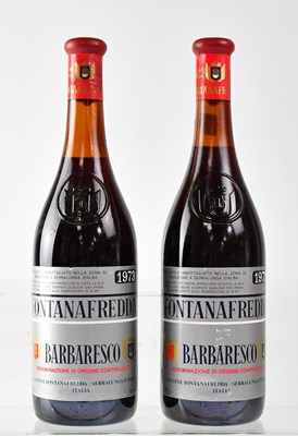 Lot 121 - Two bottles of 1973 Fontanafredda Barbaresco (2).