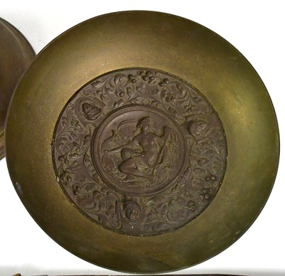 Lot 92 - Two late Victorian/early 20th century brass...