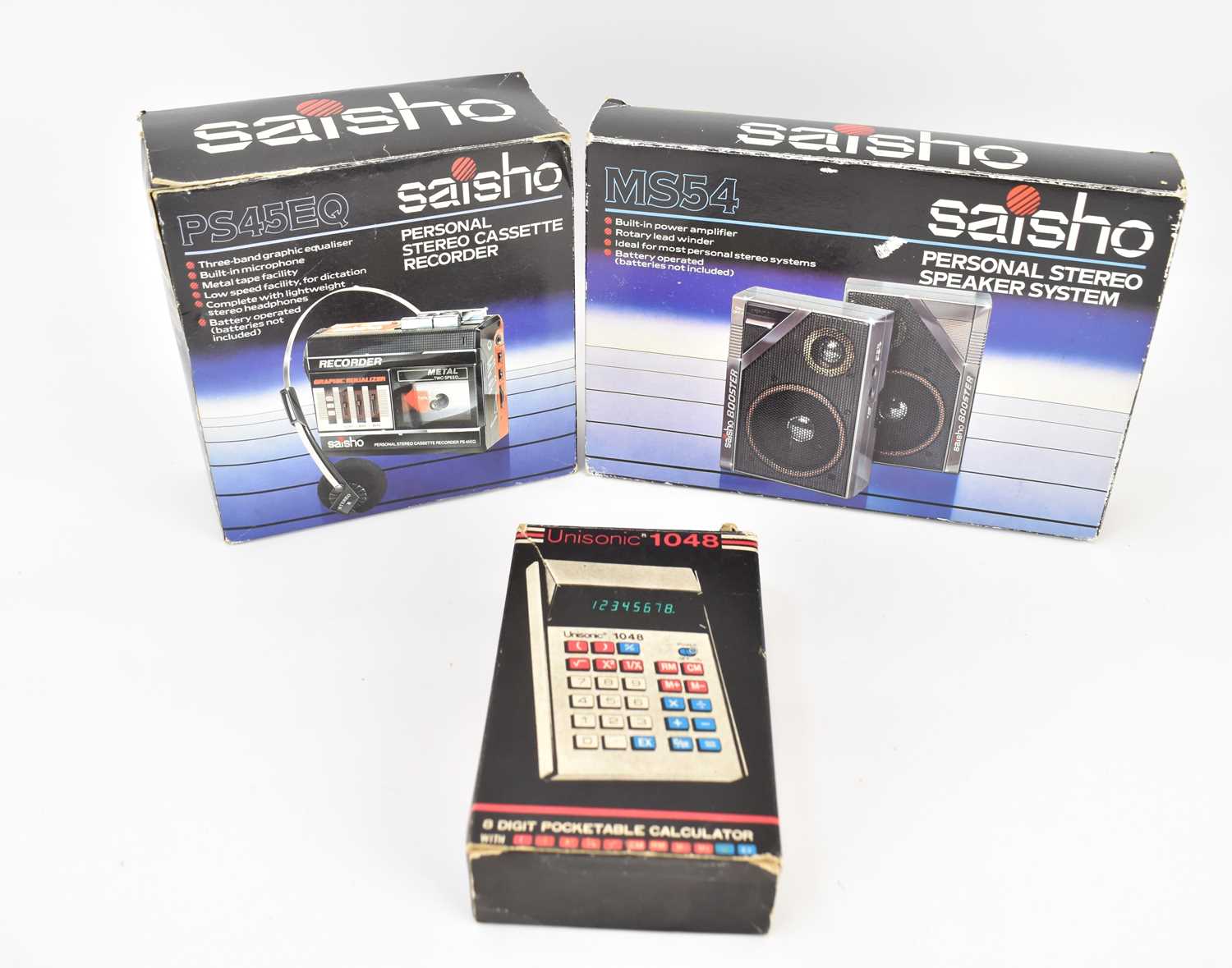 Lot 585 - SAISHO; a boxed model PS45EQ personal stereo...
