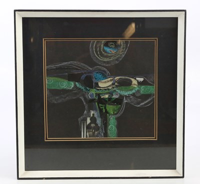 Lot 805 - MANUS WALSH (born 1940); montage, abstract,...