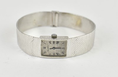 Lot 1186 - BUECHE-GIROD; a ladies' 1960s 9ct white gold...