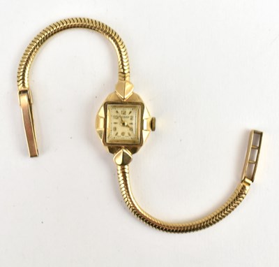 Lot 1210 - ROTARY; a ladies' vintage 9ct gold watch with...