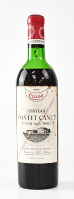 Lot 118 - CHÂTEAU PONTET CANET; a single bottle of Cruse...