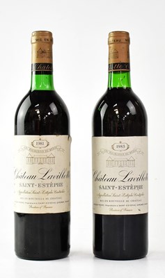 Lot 112 - CHÂTEAU LAVILLOTTE; two bottles of...