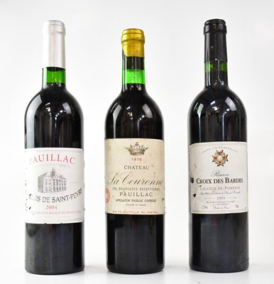 Lot 115 - Three bottles of red wine comprising Marquis...