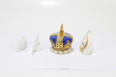 Lot 640 - ROYAL CROWN DERBY; a paperweight ‘100 Royal...