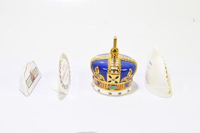 Lot 640 - ROYAL CROWN DERBY; a paperweight ‘100 Royal...