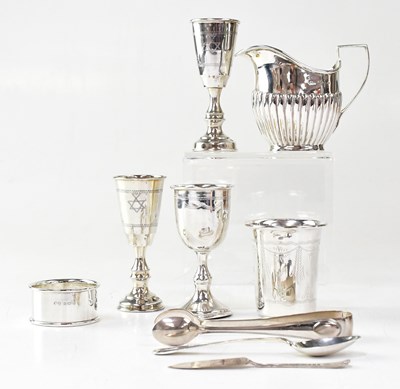 Lot 717 - A group of hallmarked silver items, comprising...