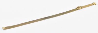 Lot 1281 - A 9ct yellow gold bracelet, length 23cm,...