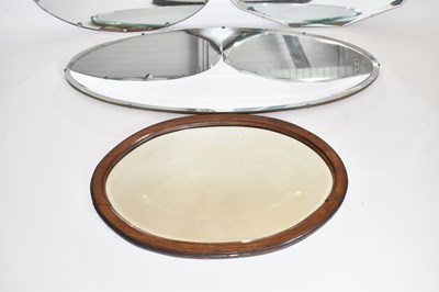 Lot 70 - Four vintage mirrors comprising a wooden...
