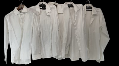 Lot 540 - A group of five white gentleman's shirts...