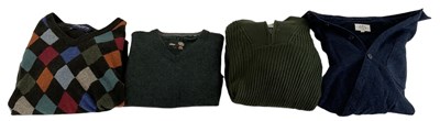 Lot 551 - A group of four gentleman's wool jumpers...