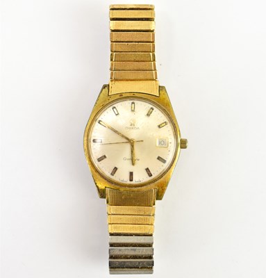 Lot 1199 - OMEGA; a gentlemen's vintage wristwatch, the...