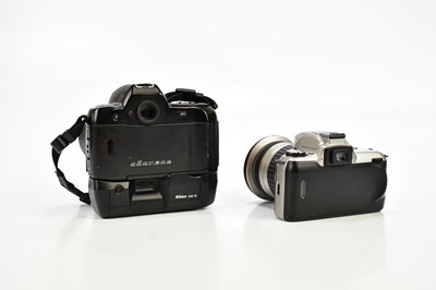 Lot 472 - NIKON; a Nikon F90x 35mm film camera, with a...
