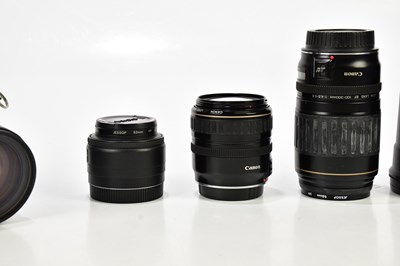 Lot 437 - CANON; a Canon EOS 5 35mm film camera, with...