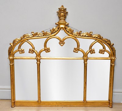 Lot 1154 - A good reproduction gilt framed Gothic Revival...