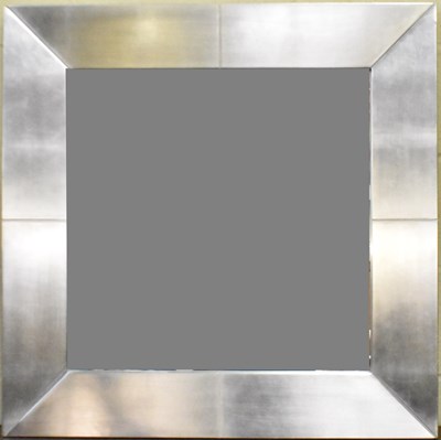 Lot 57 - A modern wall mirror with silvered frame, 85 x...