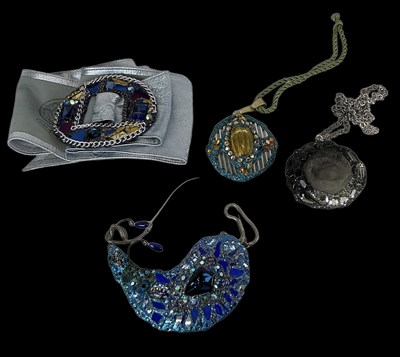 Lot 1317 - ANDREW LOGAN; a group of costume jewellery...