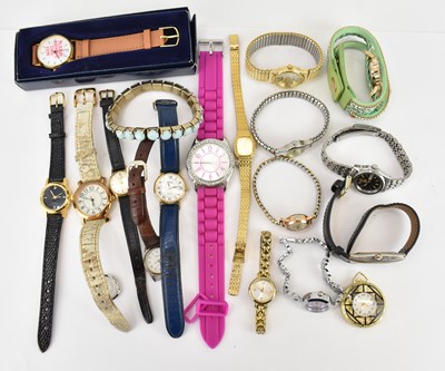 Lot 965 - Various modern, mainly ladies', wristwatches.