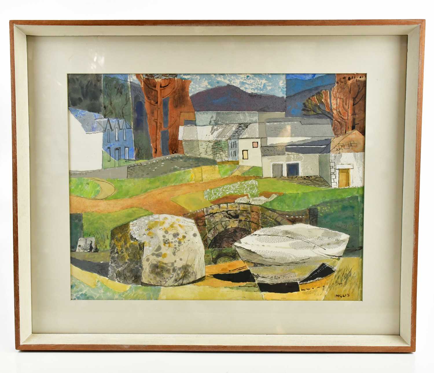Lot 1721 - ALEXANDER INGLIS; mixed media, 'Judith's House'...