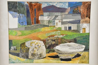 Lot 1721 - ALEXANDER INGLIS; mixed media, 'Judith's House'...