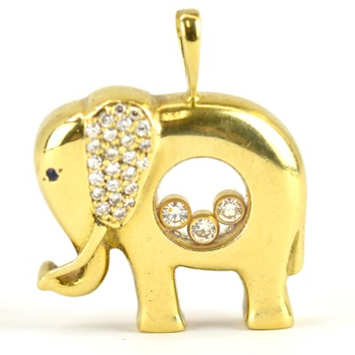 Lot 1109 - CHOPARD GENEVE; an 18ct yellow gold elephant...