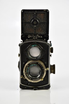Lot 411 - ROLLEIFLEX; a Rolleiflex Baby 4x4 TLR camera,...