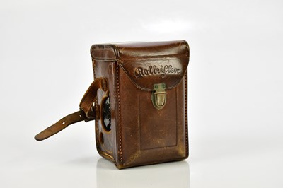 Lot 411 - ROLLEIFLEX; a Rolleiflex Baby 4x4 TLR camera,...