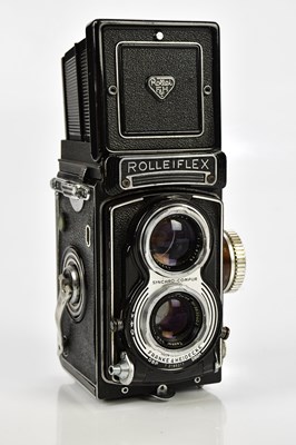 Lot 408 - ROLLEIFLEX; a Rolleiflex T1 TLR camera, black,...