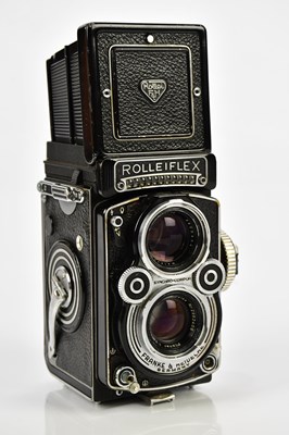 Lot 376 - ROLLEIFLEX; a Rolleiflex 3.5 F TLR camera,...