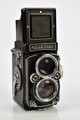 Lot 386 - ROLLEIFLEX; a Rolleiflex 2.8 D TLR camera,...