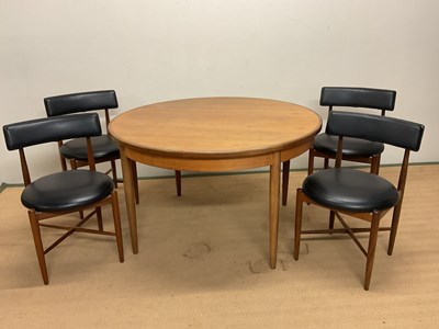 Lot 713 - G PLAN; a mid 20th century Fresco dining table...