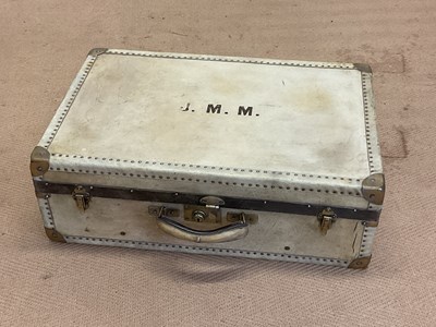 Lot 71 - An early 20th century vellum travel case with...