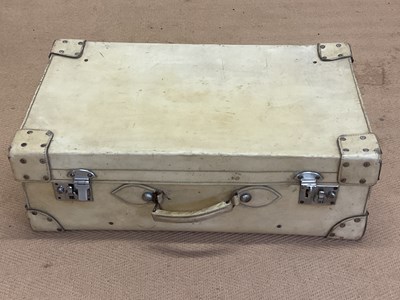 Lot 72 - An early 20th century vellum travel case with...