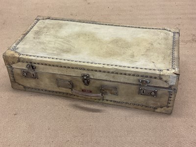 Lot 74 - An early 20th century vellum travel case with...