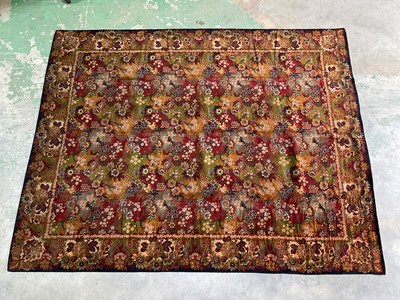 Lot 111 - A Victorian chenille table cover/ wall hanging...