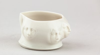 Lot 41 - ANJA LUBACH; a small porcelain fragmented face...